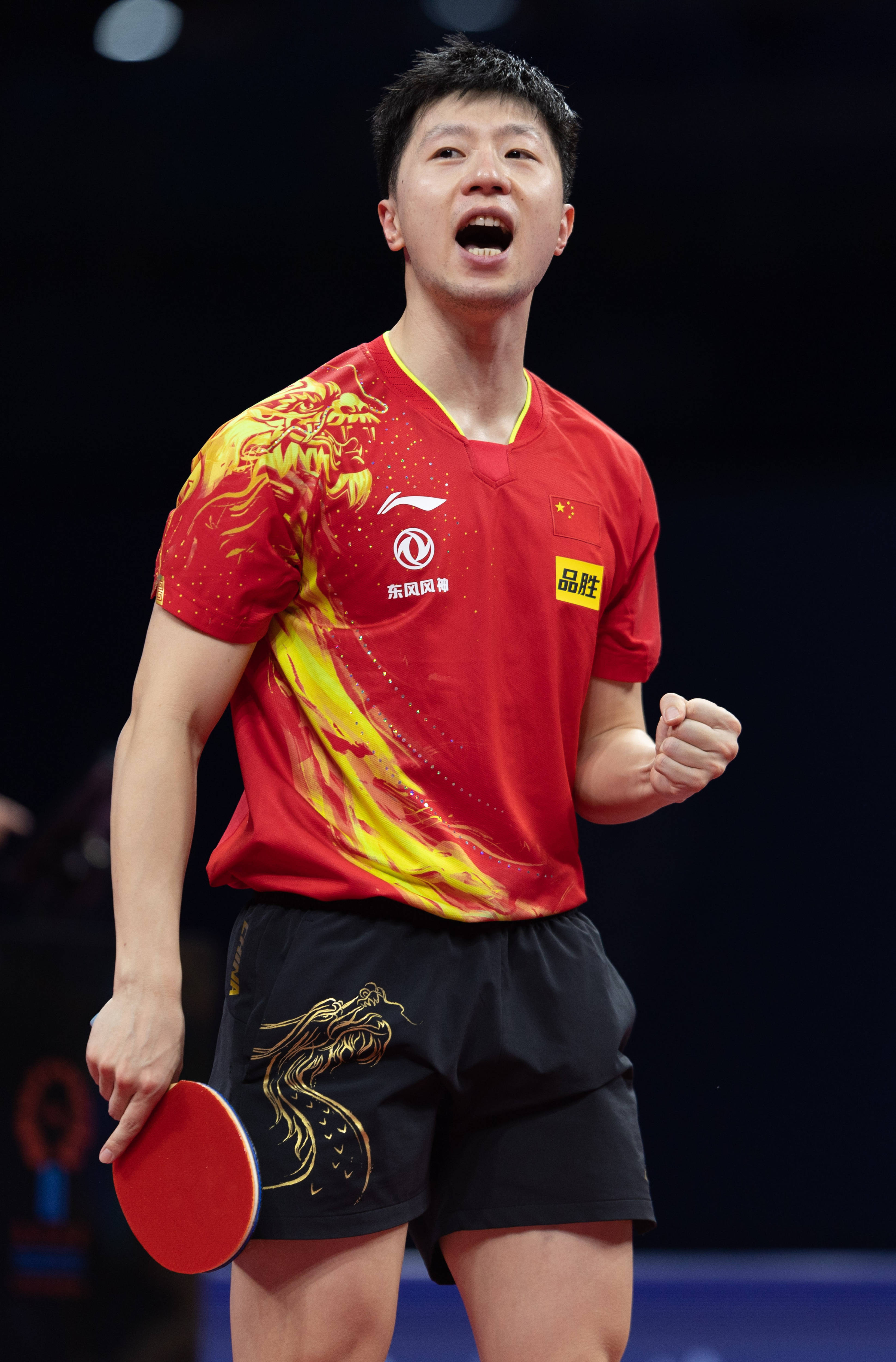 中国队完胜德国队，马龙高光表现